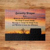 Serenity Prayer Sunset Silhouette Landschap Legpuzzel