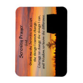 Serenity Prayer Sunset Silhouette Photo Magnet Magneet (Verticaal)