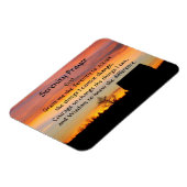 Serenity Prayer Sunset Silhouette Photo Magnet Magneet (Linkerzijde)