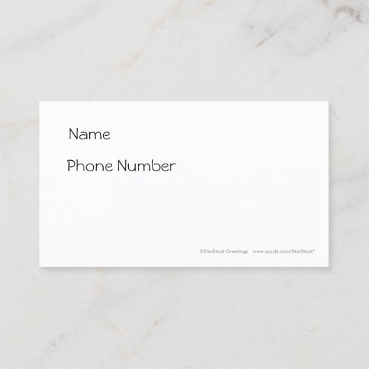 Serenity Prayer Sunset Visitekaartje (Achterkant)