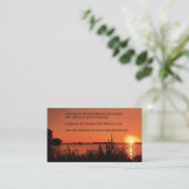 Serenity Prayer Sunset Visitekaartje (Staand voorkant)