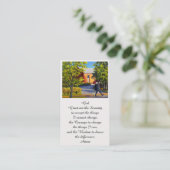 Serenity Prayer Sympathie Herdenking Kaart Visitekaartje (Staand voorkant)