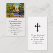 Serenity Prayer Sympathie Herdenking Kaart Visitekaartje (Voorkant / Achterkant)