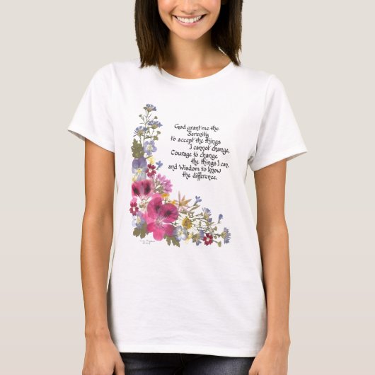 Serenity Prayer T-shirt (Voorkant)
