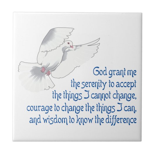 Serenity Prayer Tegeltje (Voorkant)