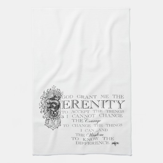 Serenity Prayer Theedoek (Verticaal)