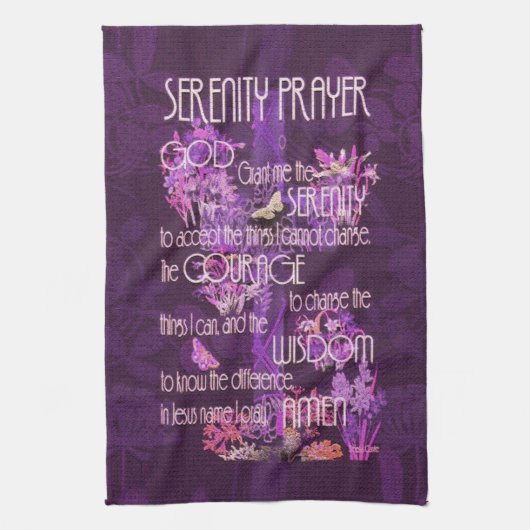 Serenity Prayer Theedoek (Verticaal)