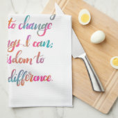 Serenity Prayer Towel Theedoek (Quarter Fold)