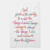 Serenity Prayer Towel Theedoek (Verticaal)
