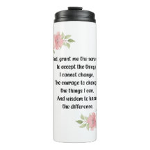 Serenity Prayer - Travel Tumbler - AA