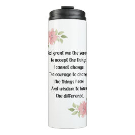 Serenity Prayer - Travel Tumbler - AA Thermosbeker