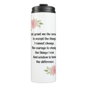 Serenity Prayer - Travel Tumbler - AA Thermosbeker