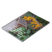 Serenity Prayer Tuin Bench Bloemen Notitieboek (Linkerzijde)