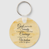 Serenity Prayer twee design Sleutelhanger (Voorkant)