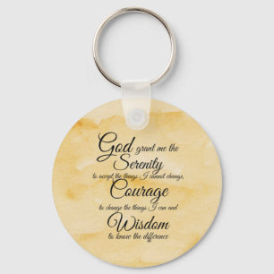 Serenity Prayer twee design Sleutelhanger