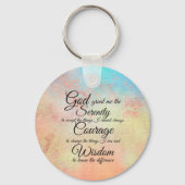 Serenity Prayer twee design Sleutelhanger (Achterkant)