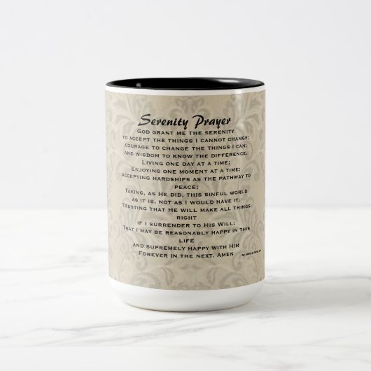 Serenity Prayer Two-Toned Mok (Center)