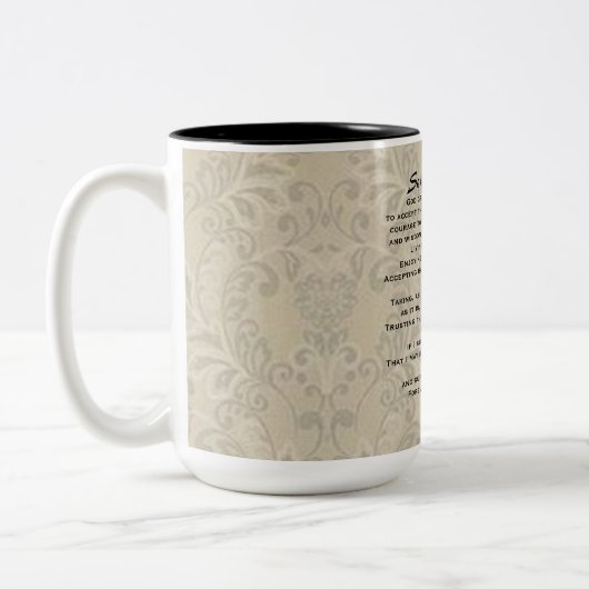 Serenity Prayer Two-Toned Mok (Links)