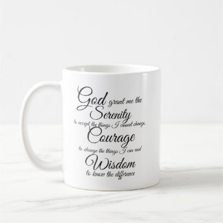 Serenity Prayer van Petra Ortiz mok koffie