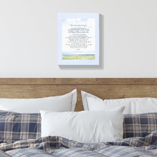 Serenity Prayer verpakt canvas inspirerend quote (Insitu (Slaapkamer))