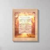 Serenity Prayer verpakte canvaskunst met quote Canvas Afdruk (Voorkant)