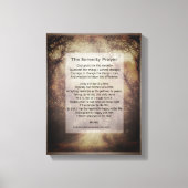 Serenity Prayer verpakte canvaskunst met quote Canvas Afdruk (Voorkant)