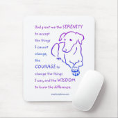 Serenity Prayer w/Dog Muismat (Met muis)