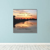 SERENITY PRAYER WALL PANEL CANVAS AFDRUK (Insitu (Houten vloer))