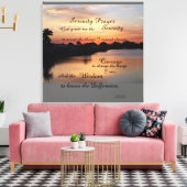SERENITY PRAYER WALL PANEL CANVAS AFDRUK (Insitu (Woonkamer))