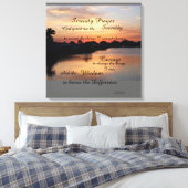 SERENITY PRAYER WALL PANEL CANVAS AFDRUK (Insitu (Slaapkamer))