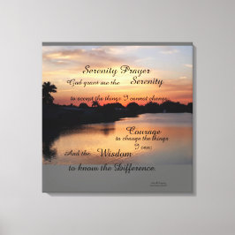 SERENITY PRAYER WALL PANEL CANVAS AFDRUK
