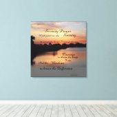 SERENITY PRAYER WALL PANEL CANVAS AFDRUK (Insitu (Houten vloer))