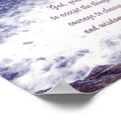 Serenity Prayer-watervaldruk Poster (Hoek)