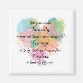 Serenity Prayer Waterverf Magnet (Voorkant)