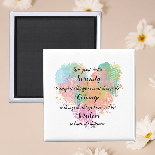 Serenity Prayer Waterverf Magnet