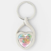Serenity Prayer Waterverf Metal Sleutelhanger (Voorkant)