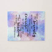 Serenity Prayer Waterverf Puzzle Legpuzzel (Horizontaal)