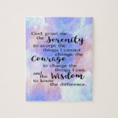Serenity Prayer Waterverf Puzzle Legpuzzel (Verticaal)