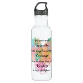 Serenity Prayer Waterverf Roestvrij staal Water B Waterfles (Voorkant)