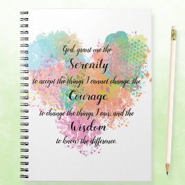 Serenity Prayer Waterverf Spiral Notitieboek