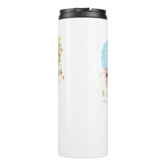 Serenity Prayer Waterverf Thermal Tumbler Thermosbeker (Achterkant)