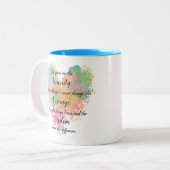 Serenity Prayer Waterverf Two-Tone Koffee Mok (Voorkant links)