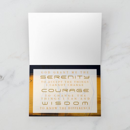 Serenity Prayer Wenskaart Kaart (Binnen)