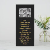 Serenity Prayer White en Black Geometric Design (Staand voorkant)