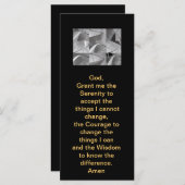 Serenity Prayer White en Black Geometric Design (Voorkant / Achterkant)