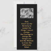 Serenity Prayer White en Black Geometric Design (Voorkant)