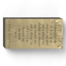 Serenity Prayer Wooden Box Sign