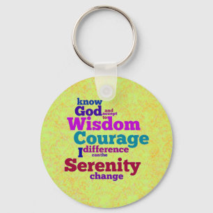 Serenity Prayer woordle sleutelhanger