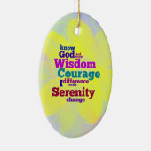 Serenity Prayer woordversier Keramisch Ornament (Rechts)