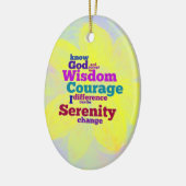 Serenity Prayer woordversier Keramisch Ornament (Links)